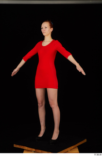 Kyoko clothing red dress standing whole body 0010.jpg